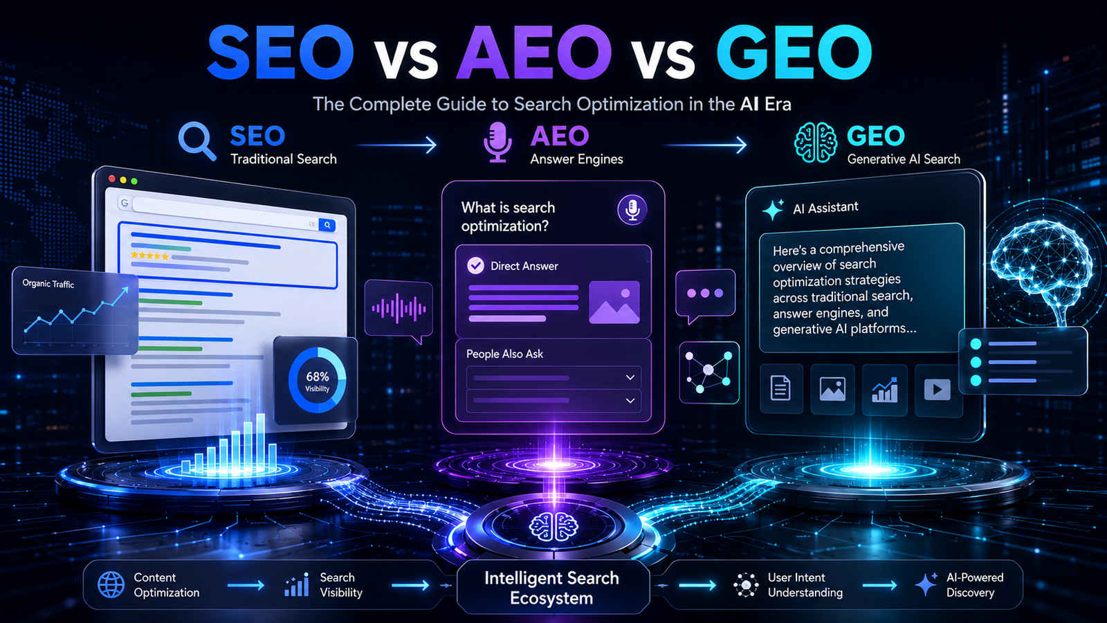 SEO AEO GEO Comparison